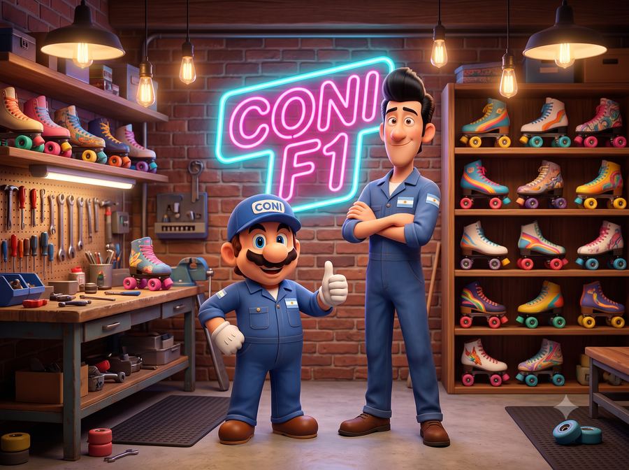 El taller CONI F1 terminado